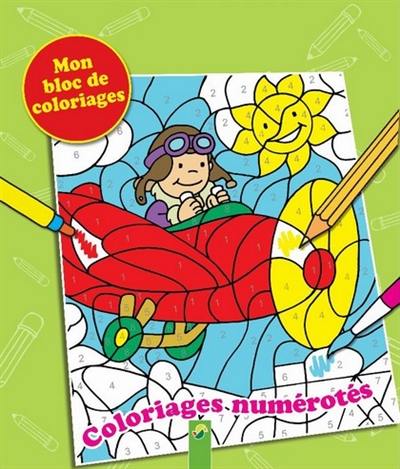 Coloriages numérotés : mon bloc de coloriages