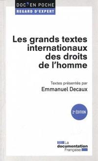 Les grands textes internationaux des droits de l'homme