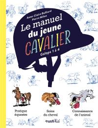 Le manuel du jeune cavalier : galops 1 à 4 : pratique équestre, soins du cheval, connaissance de l'animal