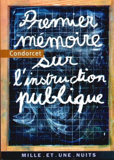 Mémoire sur l'instruction publique