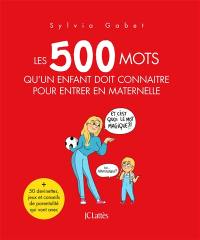 Les 500 mots qu'un enfant doit connaître pour entrer en maternelle