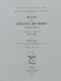 Recueil des rouleaux des morts : VIIIe siècle-vers 1536. Vol. 4. 1453-vers 1536