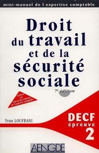 Droit du travail et de la sécurité sociale, DECF épreuve n° 2