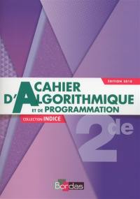 Cahier d'algorithmique et de programmation 2de