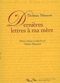 Dernières lettres à ma mère