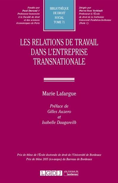 Les relations de travail dans l'entreprise transnationale