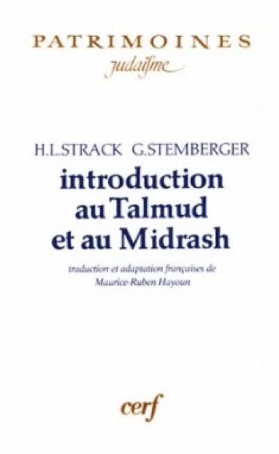 Introduction au Talmud et au Midrash