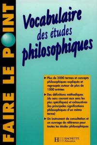 Vocabulaire des études philosophiques