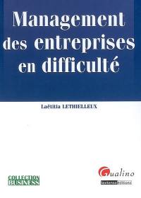 Management des entreprises en difficulté