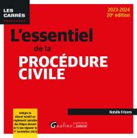 L'essentiel de la procédure civile : 2023-2024