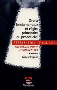 Les droits fondamentaux dans le procès civil : libertés et droits fondamentaux, examen d'entrée au CRFPA