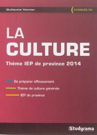 La culture : thème IEP de province 2014