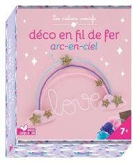 Déco en fil de fer arc-en-ciel