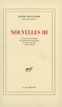 Nouvelles. Vol. 3