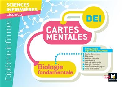 Biologie fondamentale UE 2.1 : cartes mentales : diplôme infirmier, IFSI, licence