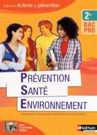 Prévention, santé, environnement, 2de bac pro