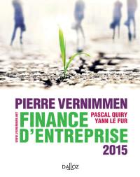 Finance d'entreprise : 2015