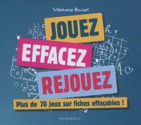 Jouez, effacez, rejouez : plus de 70 jeux sur fiches effaçables !