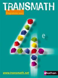 Transmath 4e : livre de l'élève