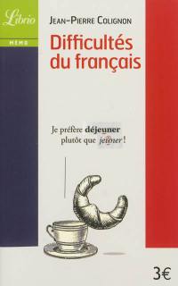 Difficultés du français