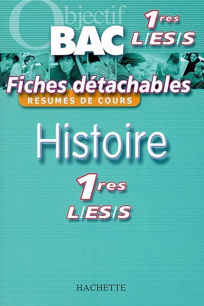 Histoire 1res L, ES, S