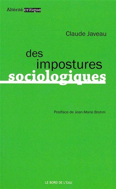 Des impostures sociologiques