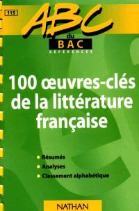 100 oeuvres-clés de la littérature française