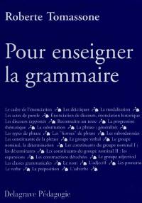 Pour enseigner la grammaire