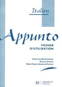 Appunto, italien : fichier d'utilisation