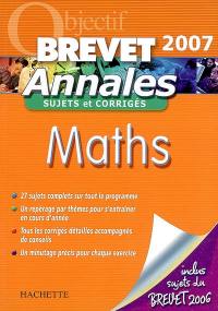 Maths : sujets et corrigés