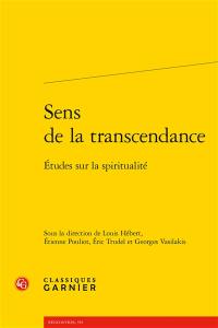 Sens de la transcendance : études sur la spiritualité