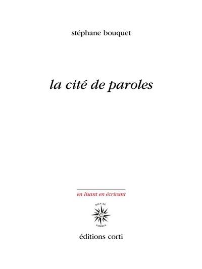 La cité de paroles