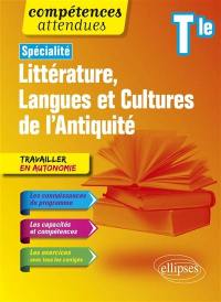 Littérature, langues et cultures de l'Antiquité terminale spécialité : nouveaux programmes