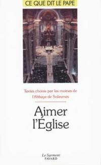 Aimer l'Eglise