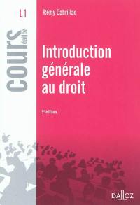 Introduction générale au droit