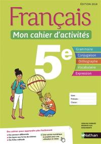 Français, mon cahier d'activités 5e