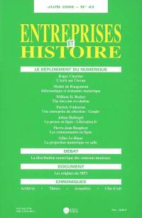 Entreprises et histoire, n° 43. Le déploiement du numérique