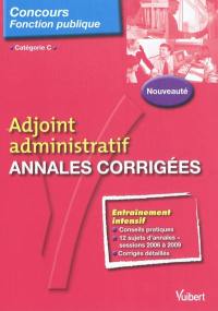 Adjoint administratif, annales corrigées : catégorie C