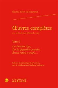 Oeuvres complètes. Vol. 1