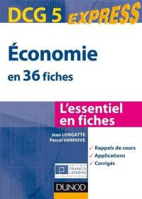 Economie DCG 5 en 36 fiches