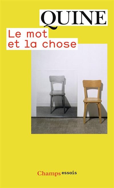 Le mot et la chose