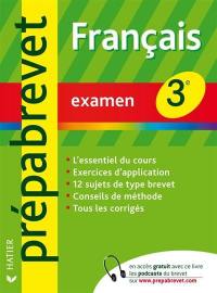 Français 3e : examen