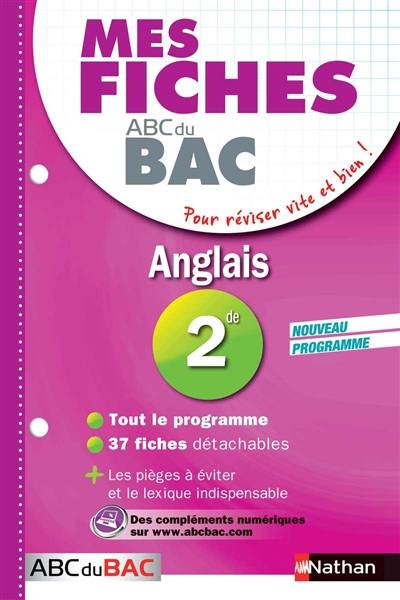 Anglais, 2de : nouveau programme