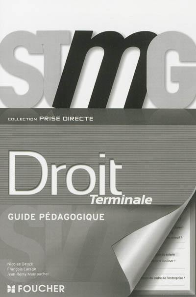 Droit, terminale STGM : guide pédagogique