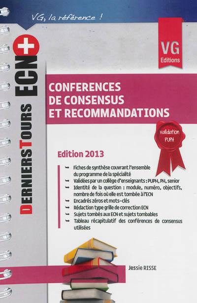 Conférences de consensus et recommandations