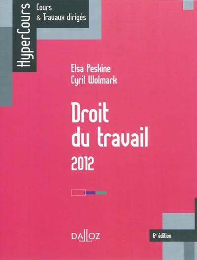 Droit du travail 2012