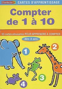 Compter de 1 à 10 : 50 cartes amusantes pour apprendre à compter, dès 3 ans