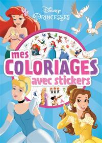 Disney princesses : mes coloriages avec stickers