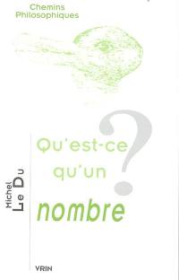 Qu'est-ce que un nombre ?