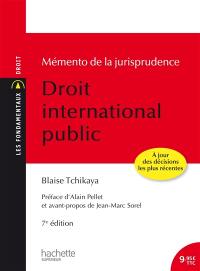 Droit international public : mémento de la jurisprudence